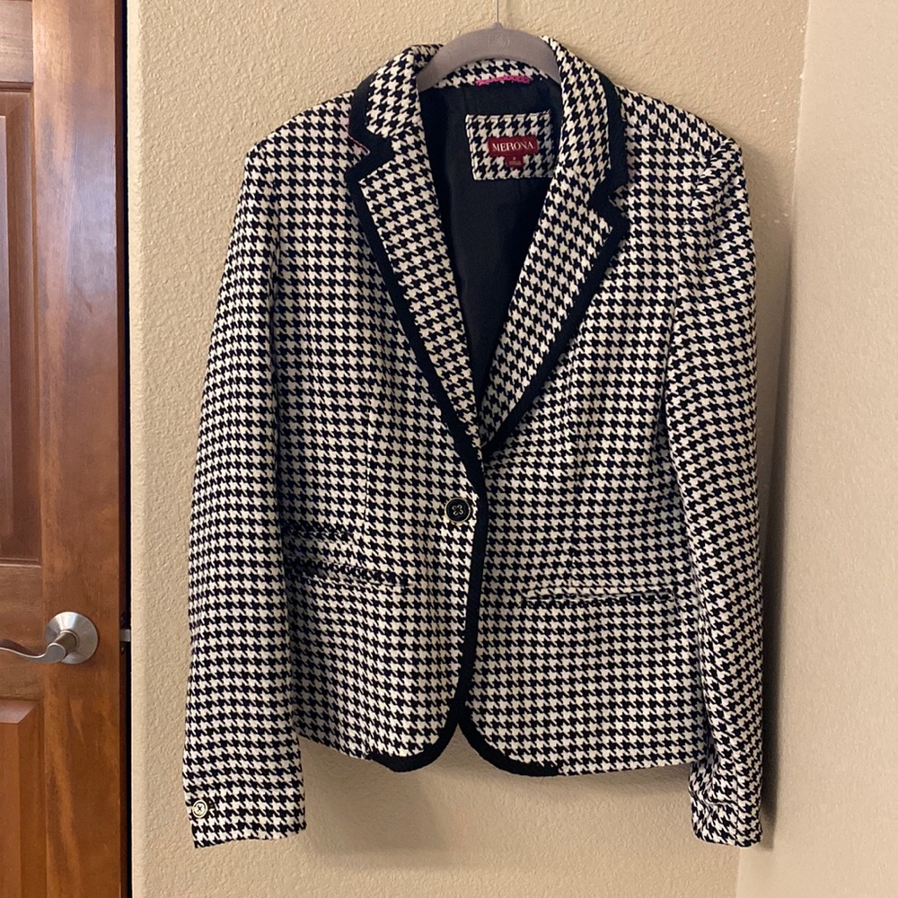 Merona Houndstooth Blazer Jacket